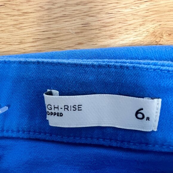 J.Jill Denim Women’s Cropped Pants Pull On Blue Size 6 Pockets - Picture 8 of 9